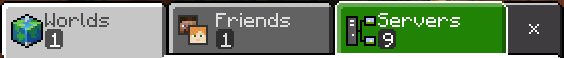 Bedrock Servers Tab